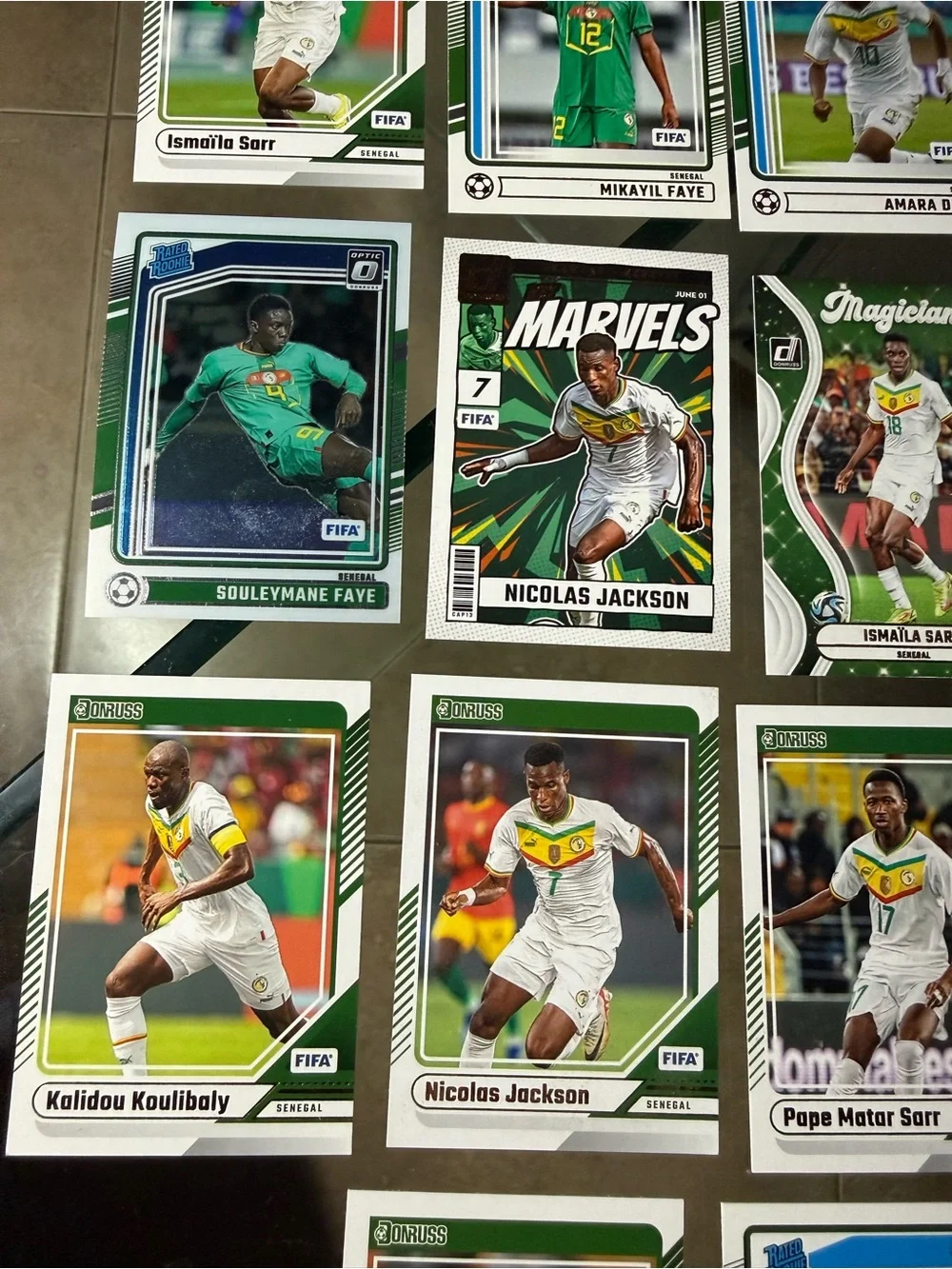 14 Senegal National Team soccer card lot FIFA World Cup Monopoly